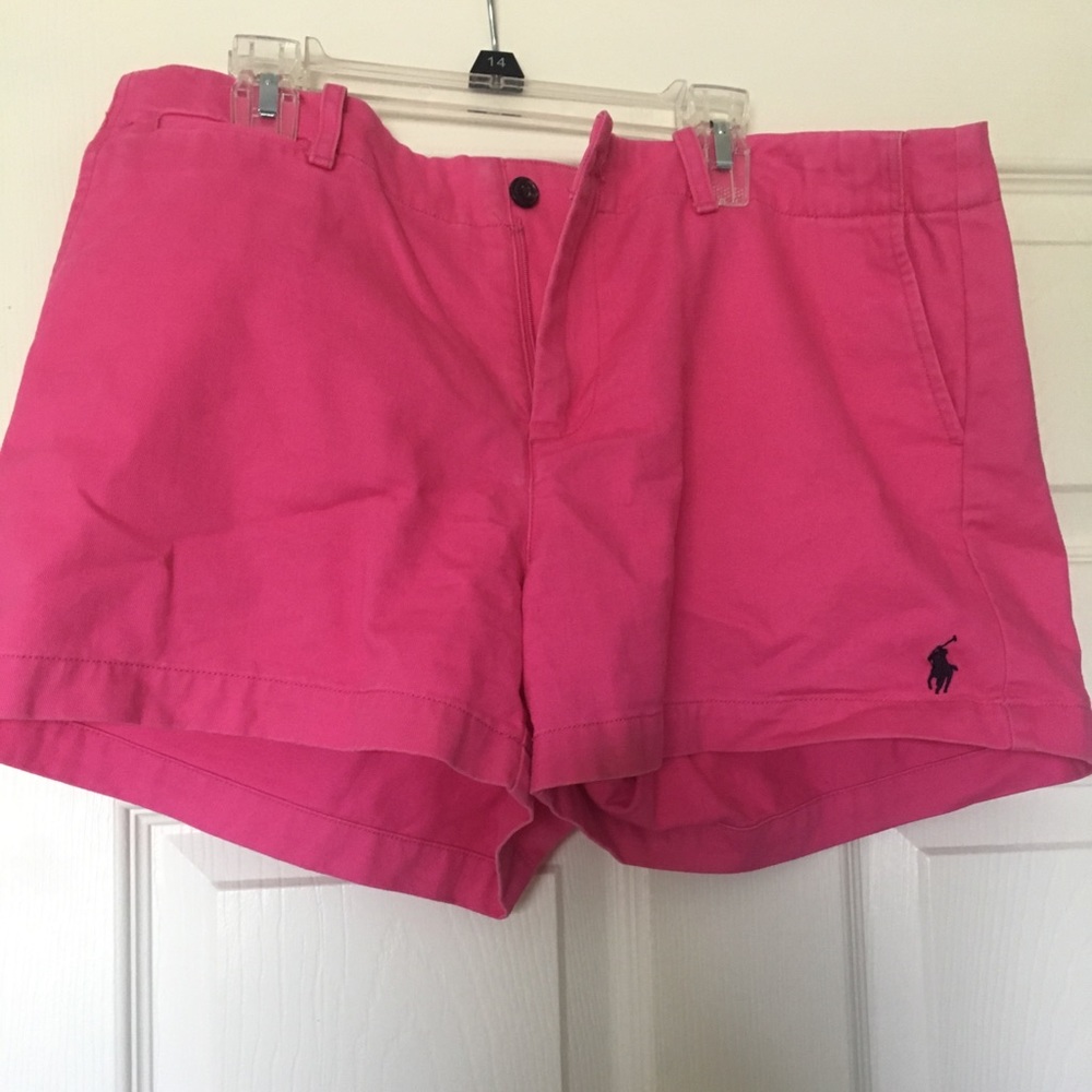 pink polo shorts
